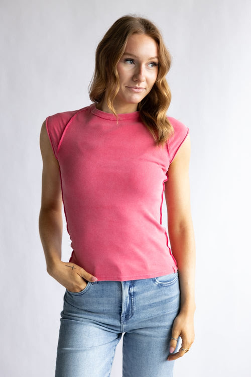 Free People We The Free Ever Had Tee for Women in Hibiscus Pop