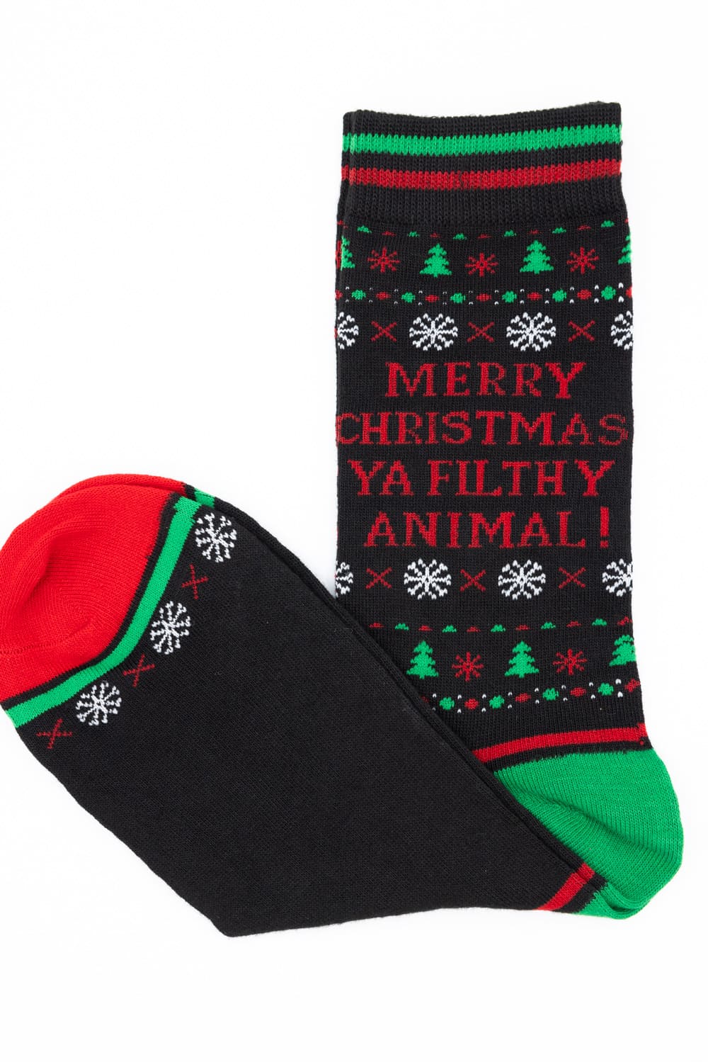 Filthy Animal Crew Socks for Men in Black