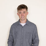 Flag & Anthem Haysville Heather Solid Flannel for Men in Charcoal