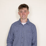 Flag & Anthem Haysville Heather Solid Flannel for Men in Navy