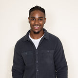 Flag and Anthem Richlands Sherpa Lined Plaid Shacket for Men in Grey