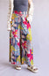 Floral Beach Pants for Women in Pink Multi