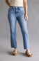 Flying Monkey High Rise Ankle Straight Fray Hem Jeans for Women