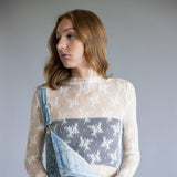 Free People Intimately Lady Lux Sheer Layering Top for Women in Cream