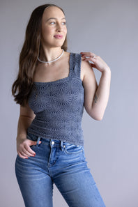 Free People Intimately Love Letter Cami for Women in Navy