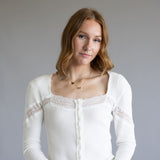 Free People Let’s Party Cardi Top for Women in Ivory