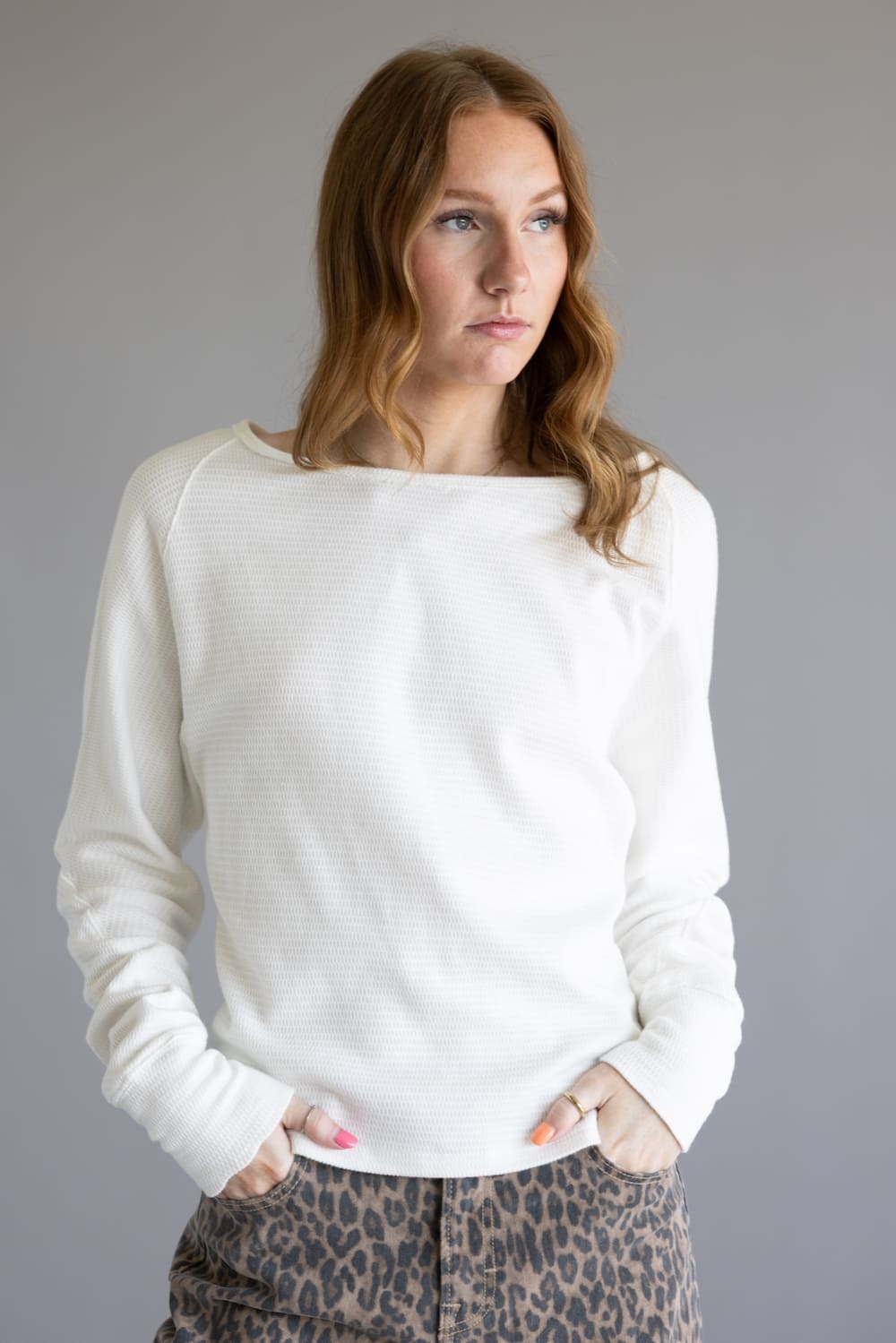 Free People We The Free Jess Tee for Women in Clean Ivory