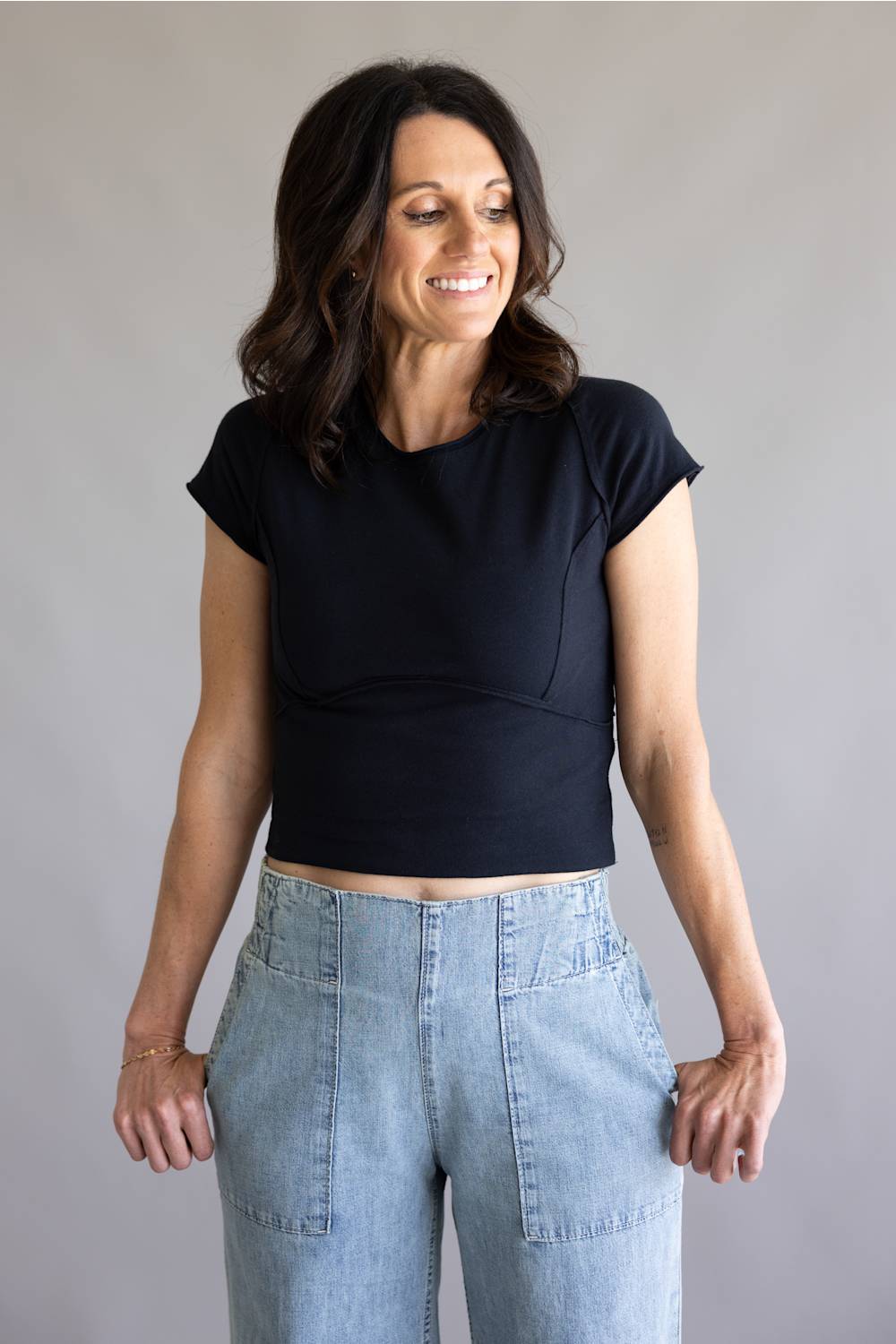 Free People We The Free Protagonist Top for Women in Black