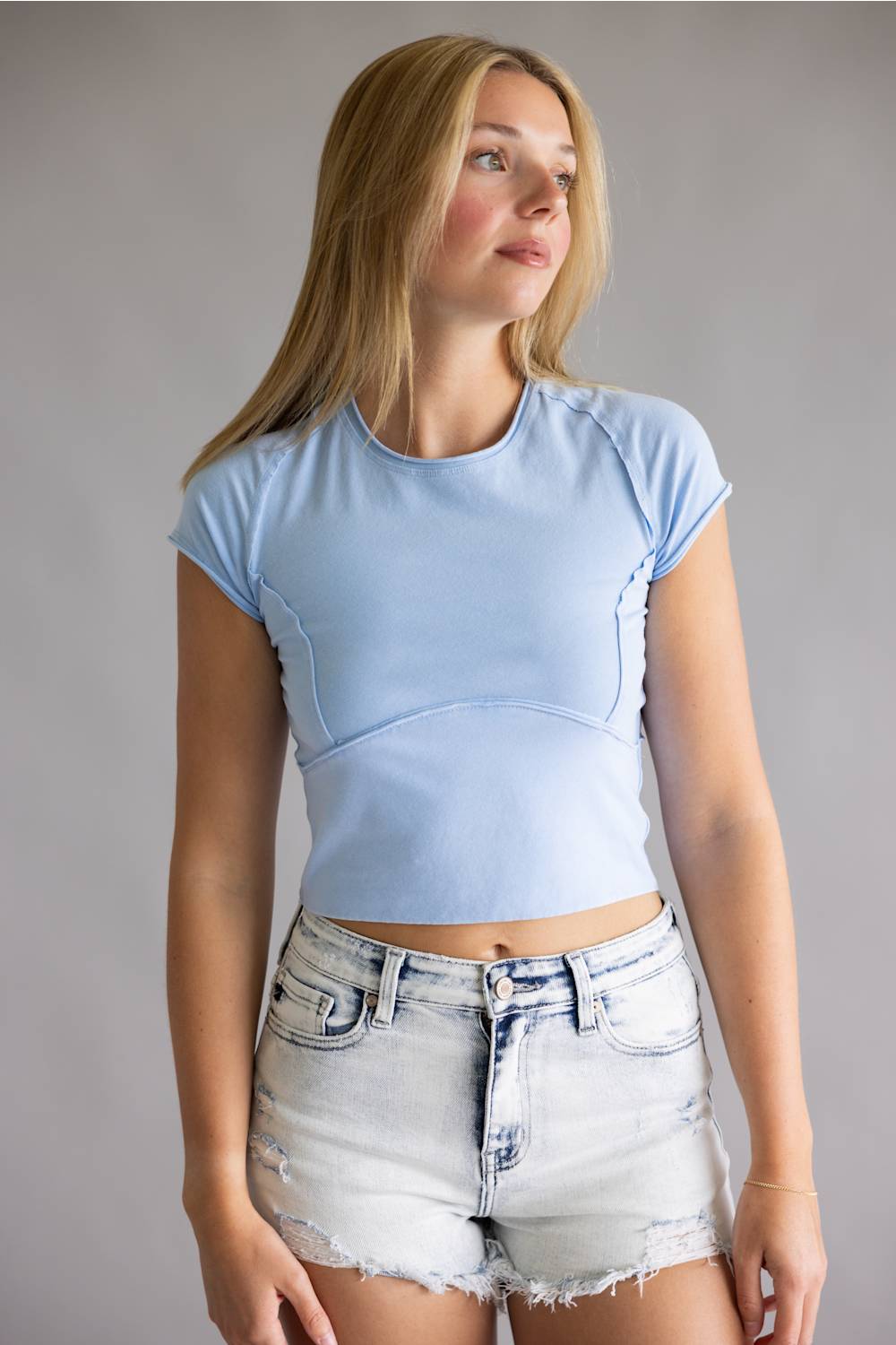 Free People We The Free Protagonist Top for Women in Dream Blue