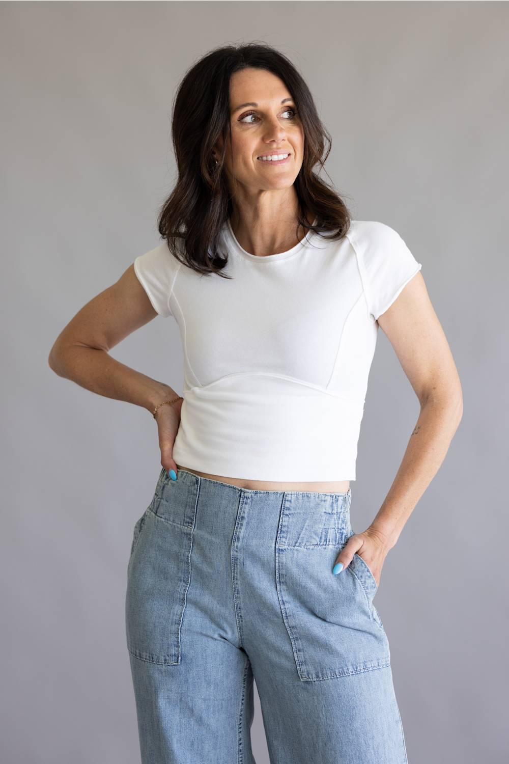 Free People We The Free Protagonist Top for Women in White