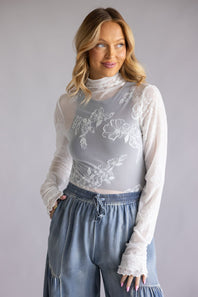 Free People You Decide Long Sleeve for Women in White