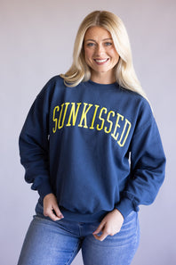 1897 Active Sunkissed Sweatshirt for Women in Indigo Blue