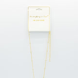 Gold Bubble Letter Initial “A” Necklace