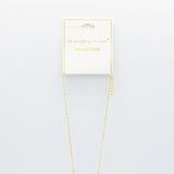 Gold Bubble Letter Initial “B” Necklace