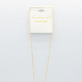 Gold Bubble Letter Initial “C” Necklace