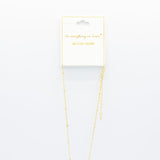 Gold Bubble Letter Initial “D” Necklace