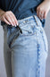 Hidden Mid-Rise Adjustable Baggy Jeans for Women 