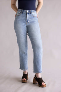 Judy Blue High Rise Ankle Straight Jeans for Women