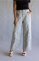 Vervet High Rise Baggy Wide Jeans for Women in Leopard
