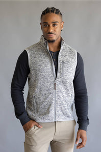 Hallstatt Sweater Vest for Men in Heather Grey