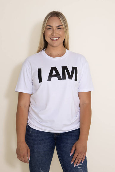Henry Kellem I AM Graphic T-Shirt in White 