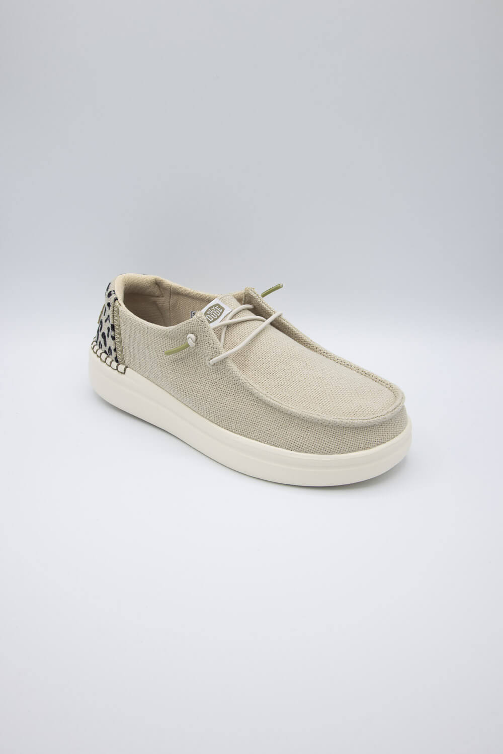 HEYDUDE Women's Wendy Rise Leo Shoes in Cream