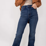 Hidden High Rise Flare Jeans for Women in Dark Wash