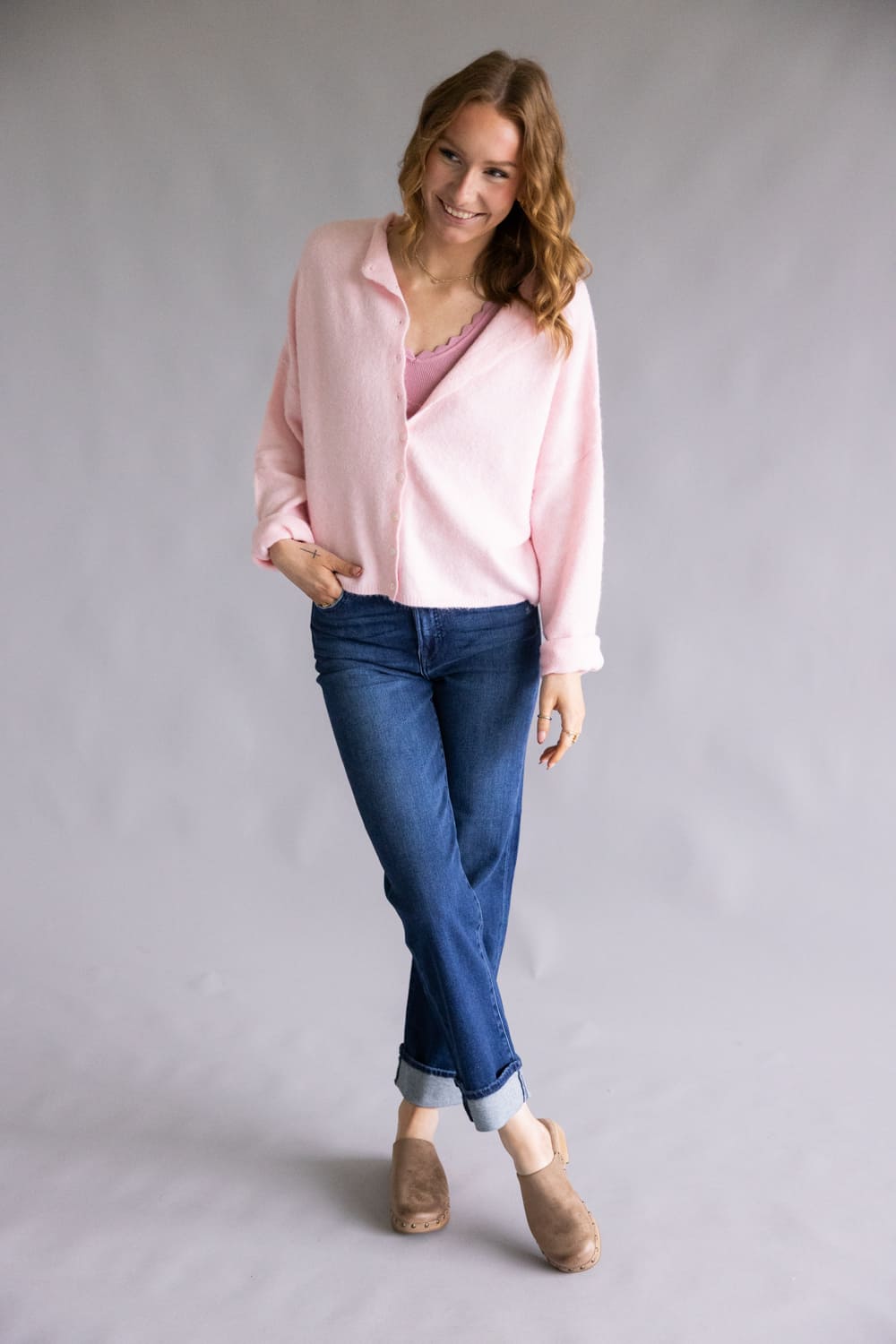 Hidden Tracey High Rise Straight Leg Cuff Jeans for Women