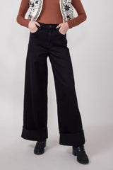【SCENERITY】Brush Black Wide Jeans 614619439e0d55194271660c355014