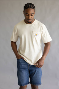 Carhartt Relaxed Mountain River T-Shirt for Men in Oatmilk
