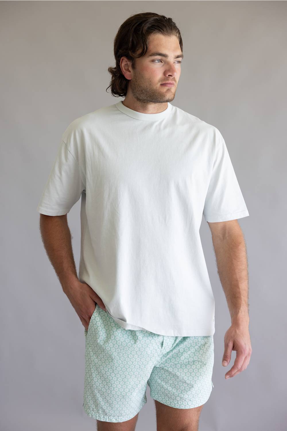 Industrie Del Sur T-Shirt for Men in Silver Blue