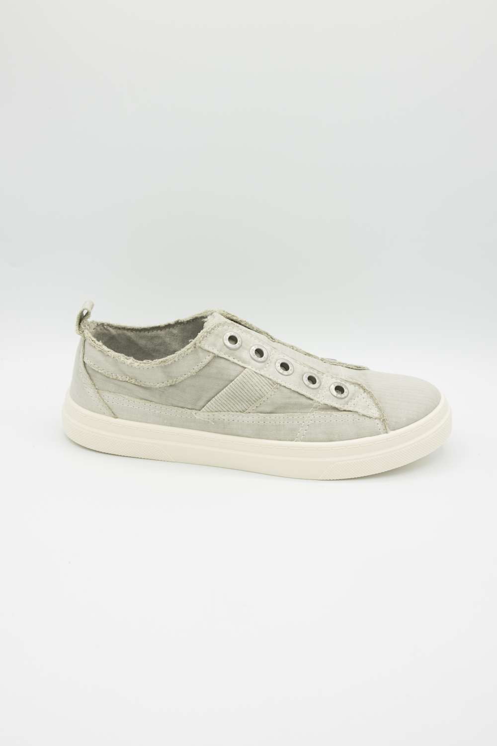 Blowfish Malibu Hangout Slip On Sneakers for Women in Washed Grey | J8827F1-GREY