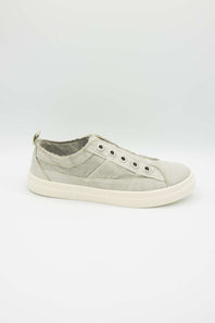 Blowfish Malibu Hangout Slip On Sneakers for Women in Washed Grey | J8827F1-GREY