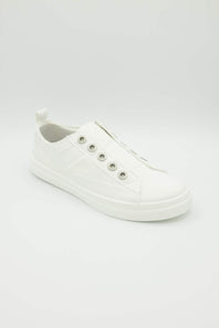 Blowfish Malibu Hangout Slip On Sneakers for Women in White | J8827F3-WHITE