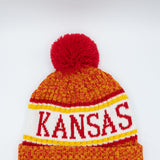 Kansas Pom Beanie in Red