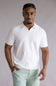 Weatherproof Vintage Zigzag Johnny Collar Shirt for Men in Ecru