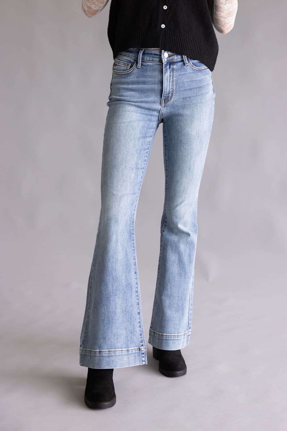 Judy Blue Mid-Rise Flare Jeans for Women