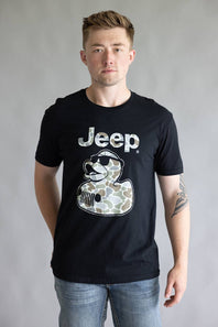 Jeep Camo Duck T-Shirt for Men in Black