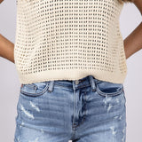 Judy Blue High Rise Distressed Fray Hem Denim Shorts for Women | 15275REG
