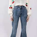 Judy Blue High Rise Trouser Flare Jeans for Women
