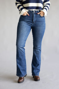 Judy Blue High Rise Tummy Control Bootcut Long Jeans for Women