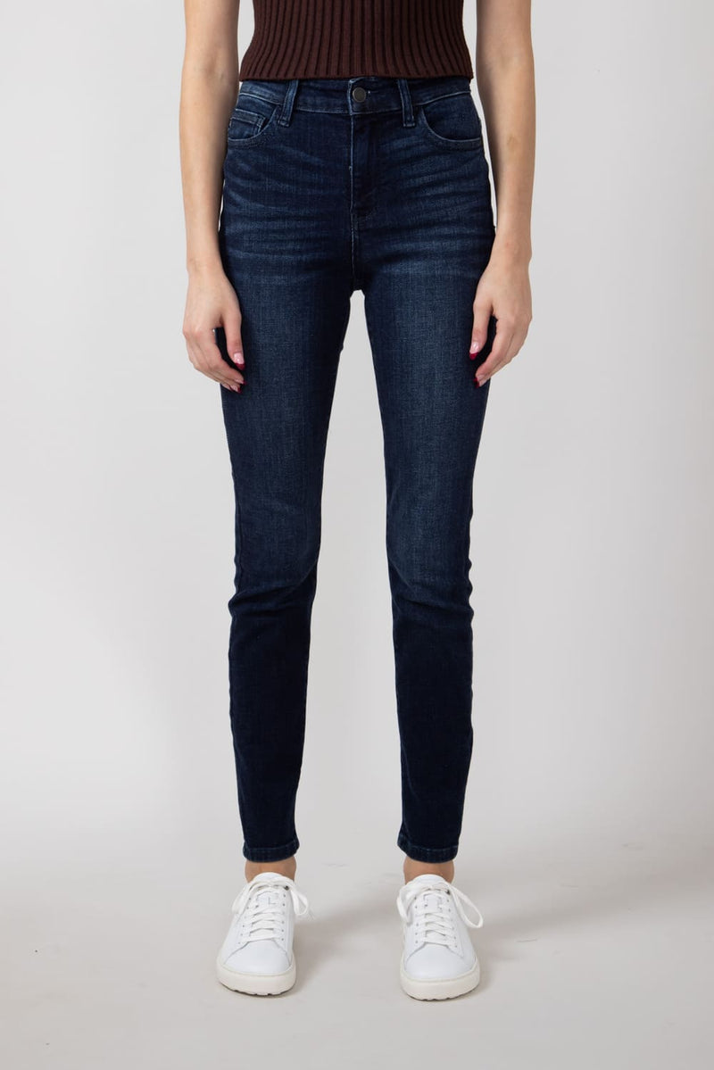 Judy Blue Mila Full Size High Waisted Shark Bite Hem Skinny Jeans