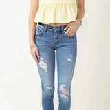 KanCan Distressed Ankle Skinny Jeans for Women