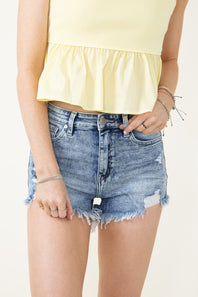 KanCan x Glik's Best Friend Medium Wash Shorts for Women