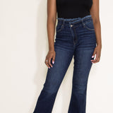 KanCan High Rise Crisscross Flare Jeans for Women