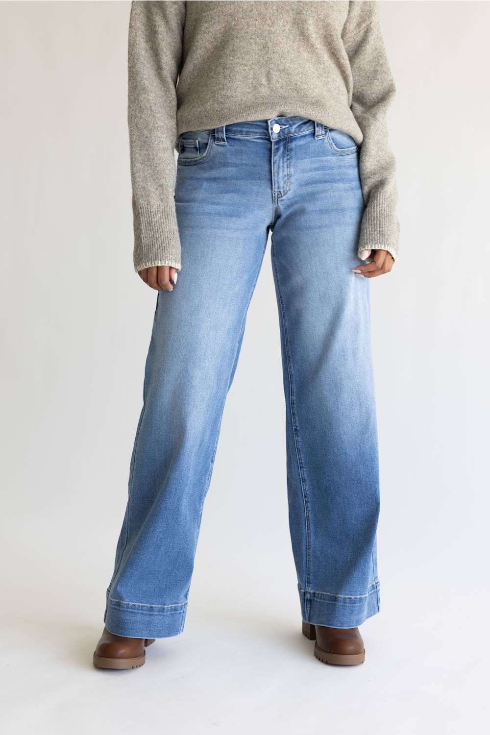 KanCan Low Rise Wide Jeans for Women