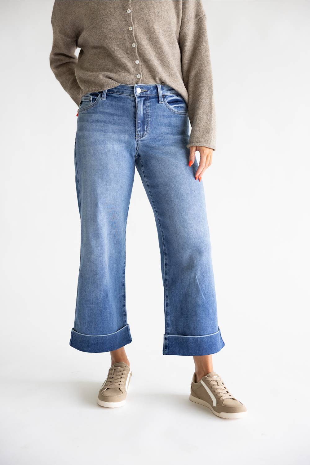 KanCan Mid Rise Straight Jeans for Women