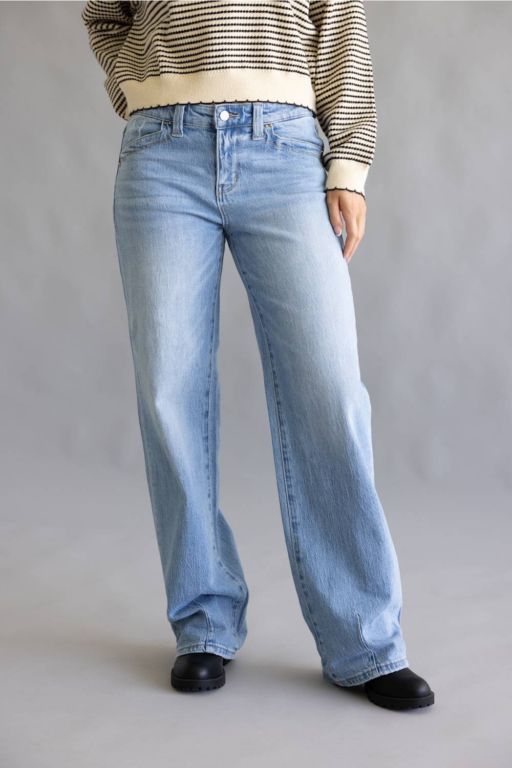 KanCan Nina 90’s Low Rise Loose Baggy Jeans for Women