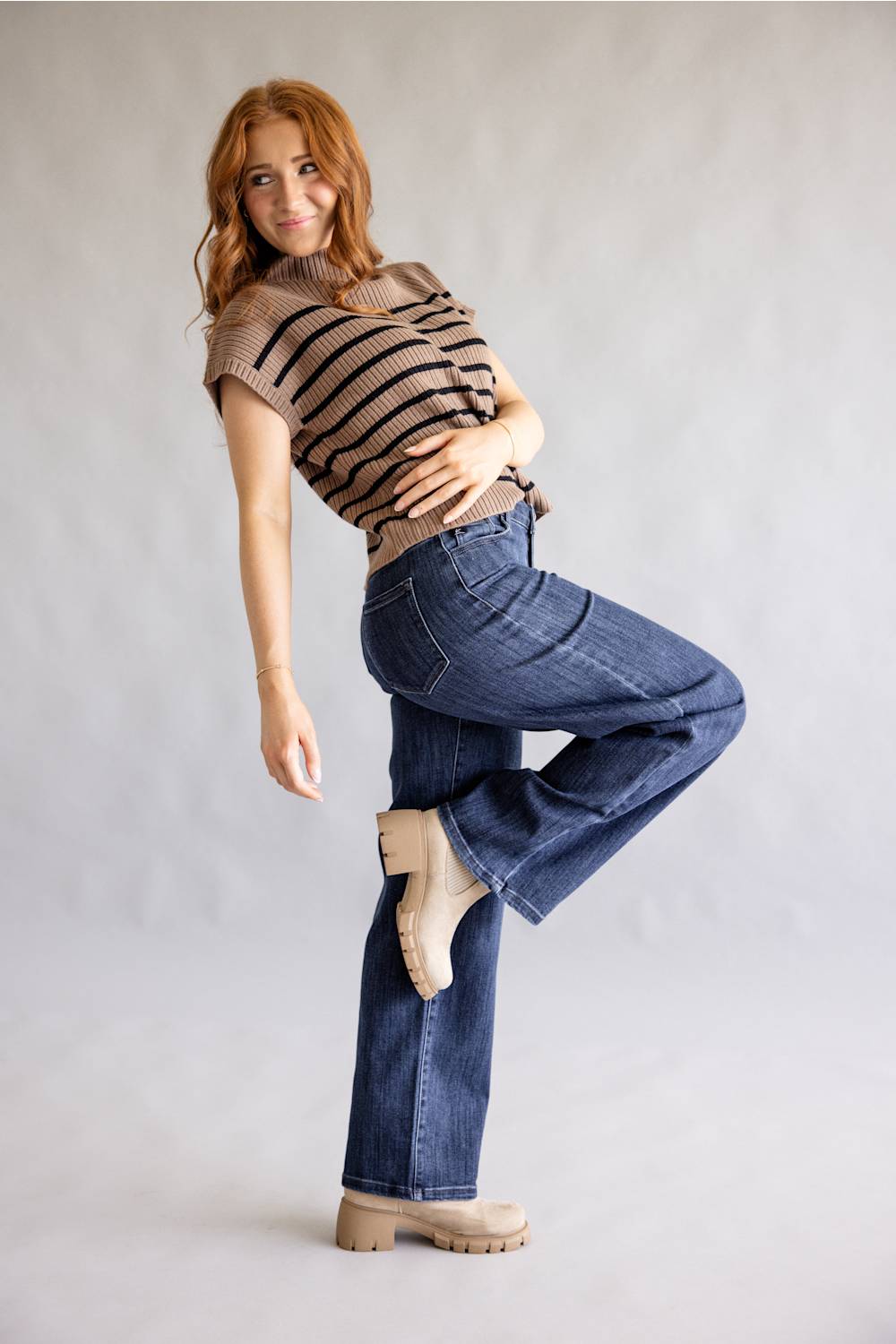 KanCan Norie High Rise Wide Leg Jeans for Women