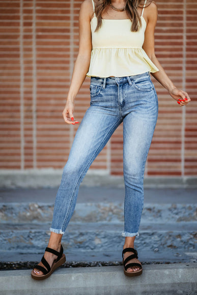 KanCan Silvanna Mid Rise Ankle Skinny Jeans for Women